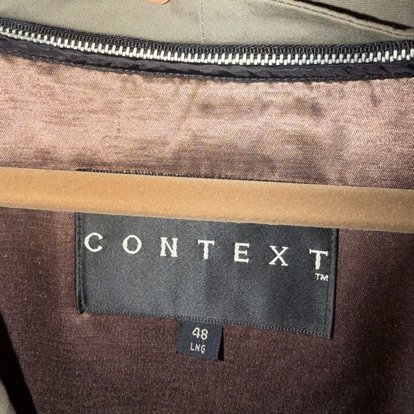 Context Men's Khaki Trench Coat - Picture 7 of 7